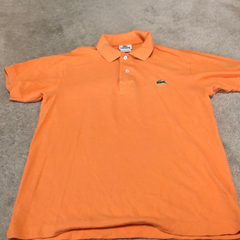 Lacoste orange polo